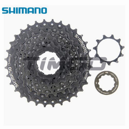 Shimano Altus CS-HG31-8 Cassette 8 ความเร็ว 11-30T/11-32T/11-34T MTB Mountain Bcicycle Bike Hyperglide สีดํา HG41-8 HG51-8 HG51-8