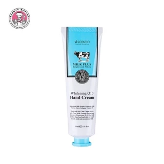 BEAUTY BUFFET SCENTIO MILK PLUS WHITENING Q10 HAND CREAM เซนทิโอ มิลค์พลัส ไวท์เทนนิ่ง คิวเทน แฮนด์ ครีม (30 ml)