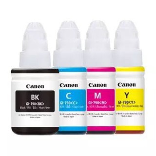 หมึก Canon  GI-790 ​ ของแท้ 💯% ไม่มีกล่อง 1ชุด 4สี BK/C/M/Y