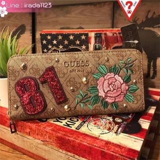 Guess’woman Flower Long Wallet ของแท้ ราคาถูก