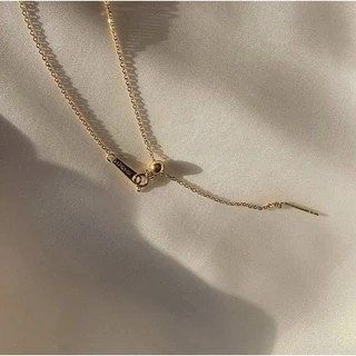 สร้อยสเตนเลส HER OBJECTIVE_TINY INITIAL NECKLACE