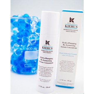 *ของแท้ Kiehls Hydro-Plumping Re-Texturizing Serum Concentrate 50ml เซรั่มช่วยฟื้นฟูสภาพผิว ลดเลือนริ้วรอย