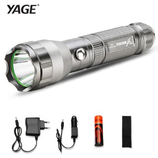 YAGE 332C ไฟฉาย LED ขนาดพกพา ใช้แบตเตอรี่ 18650 ความสว่าง 600LM