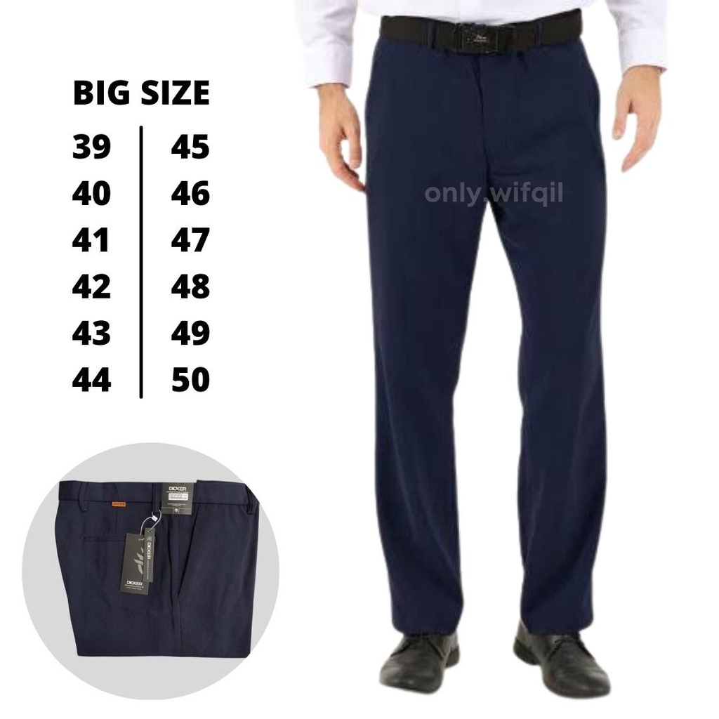 [Navy] กางเกงทํางานสํานักงานอย่างเป็นทางการสําหรับผู้ชาย Standard Regular Fit