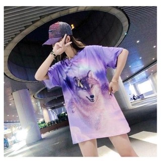 เสื้อยืดเดรสสั้นผ้านิ่ม