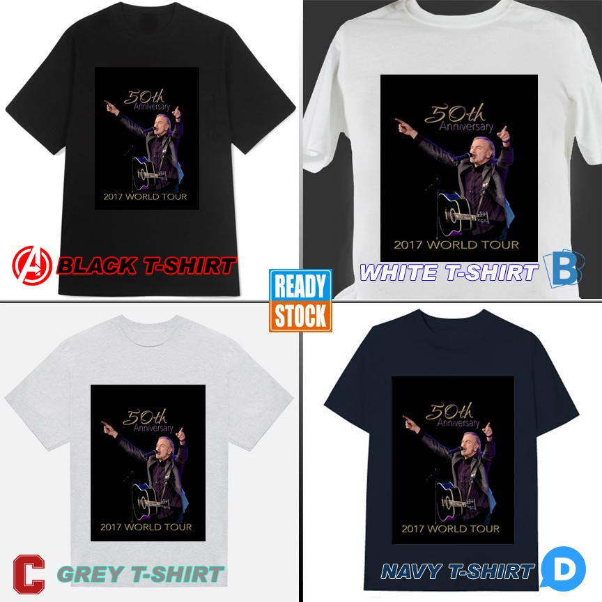 เสื้อยืดทัวร์โลกครบรอบ 50 ปี Neil Diamond