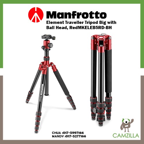 Manfrotto Element Traveller ขาตั้งกล้องขนาดใหญ่พร้อมหัวบอล