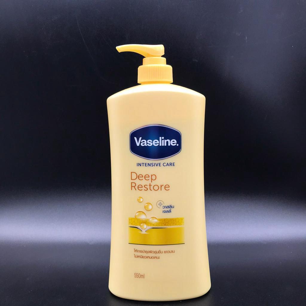 วาสลีน อินเทนซีฟ แคร์ ดีพ รีสโตร์ โลชั่น (สีเหลือง) 550 มล. Vasline