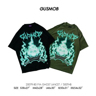 [100% Cotton] GUSMOB เสื้อยืด ฮาโลวีน 20079-20080 GHOST LANCET