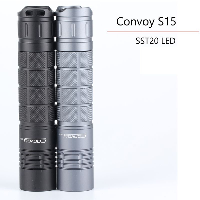 ไฟฉาย Convoy S15 ดั้งเดิม SST20 LED สำหรับขี่กลางแจ้งและแคมป์ปิ้ง ขนาดเล็ก ส่องไกล