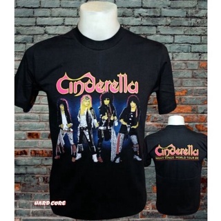 เสื้อวง CINDERELLA วงร็อค ไม่มีตะเข็บข้าง คอฟิต เสื้อร็อค เสื้อผ้าผู้ชาย เสื้อทัวร์ วงดนตรีร็อคต่างประเทศ