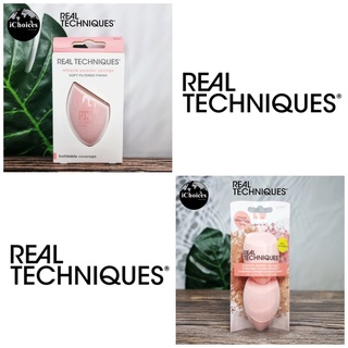 [Real Techniques] Miracle Powder Sponge เรียลเทคนิค ฟองน้ำแต่งหน้า เหมาะสำหรับใช้กับแป้งฝุ่น ฟองน้ำไข่ Beauty Blender