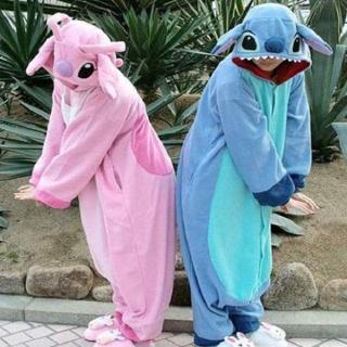 ชุดนอนสัตว์ชายและหญิง Stitch สัตว์ Onesie jumpsuit ชุดนอนคอสเพลย์Pajamas Stitch Animal Onesie jumpsuit Pyjamas Cosplay