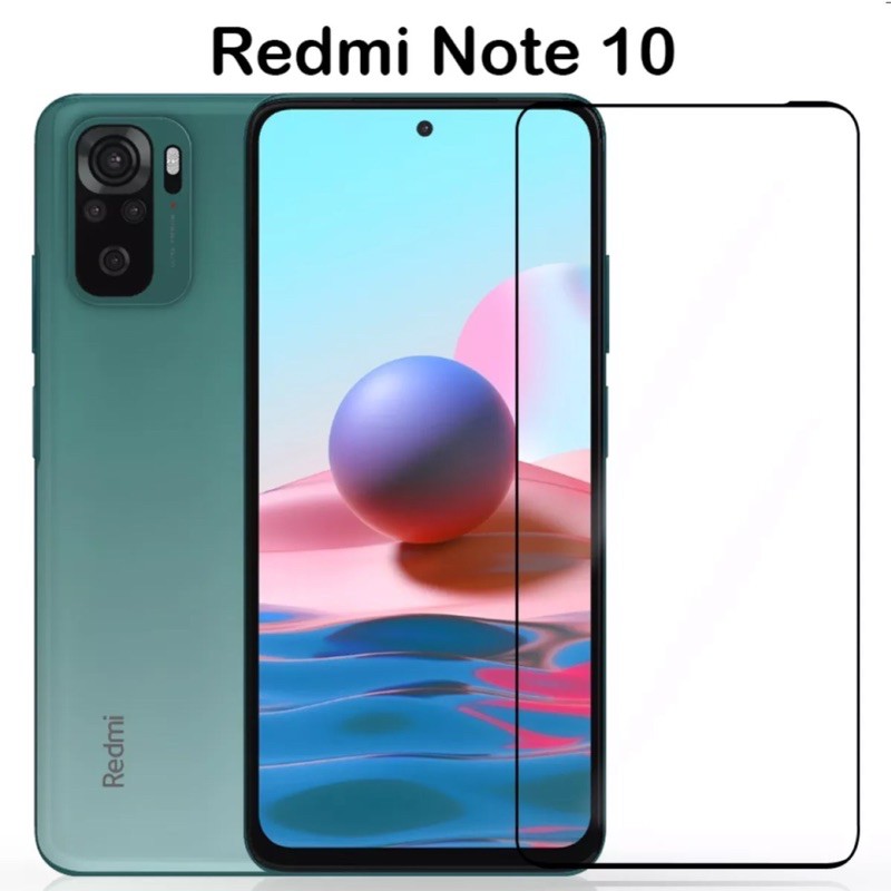 ส่งจากไทย💥ฟิล์มกระจกเต็มจอ Xiaomi Redmi Note10 ฟิล์มขอบดำ ฟิล์มกันกระแทก redmi note10 Tempered Glass ฟิล์มกันรอย