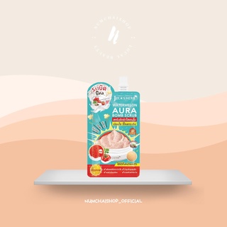 Julas Herb Watermelon Aura Bomb Scrub | จุฬาเฮิร์บ วอเตอร์เมลอน ออร่า บอมบ์ สครับ [แบบซอง]