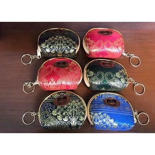 กระเป๋าใส่เหรียญ กระเป๋าขอบทอง กระเป๋าของฝาก ของที่ระลึก ของไทย