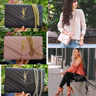 Y.S.L Envelope Chain Wallet (สายโซ่)