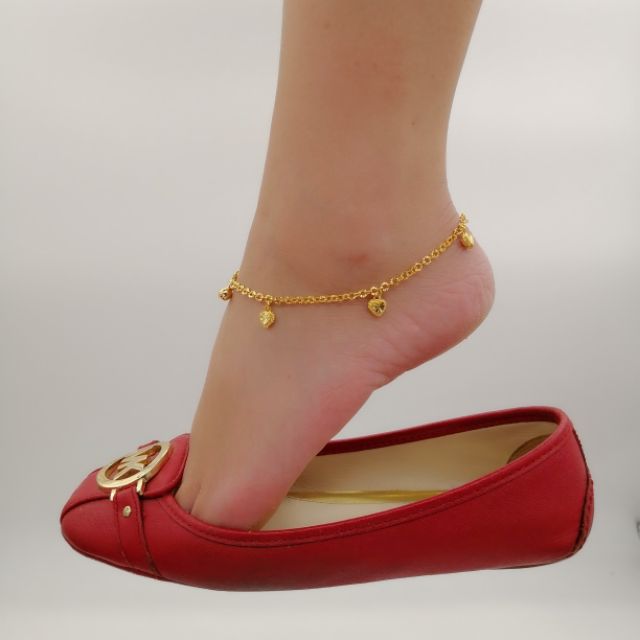 24K Korean Gold Shine Pung Store กําไลข้อเท้าสําหรับผู้ใหญ่ GKD-03