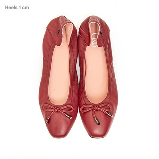 O&amp;B รองเท้าหนังแกะแท้ รุ่น Audrey comfy in Burgundy (New Edition)