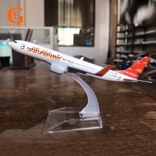 AIRCRAFT MODEL Jeju Air B737 โมเดลเครื่องบินขนาด 16 ซม .