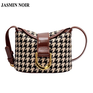 JASMIN NOIR Women PU Leather Crossbody Bag Lock Flap  for Women Shoulder Bag