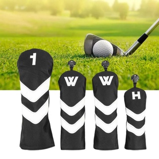 Golf Wood Head Covers Set Driver Fairway Woods Headcovers Hybrid UT Headcovers