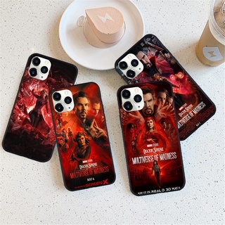 เคสโทรศัพท์มือถือ ลาย Doctor Strange in the Multiverse of Madness สีดํา สําหรับ iPhone 13 12 mini PRO MAX 7 8 PLUS X XR XS XSMAX 11Promax