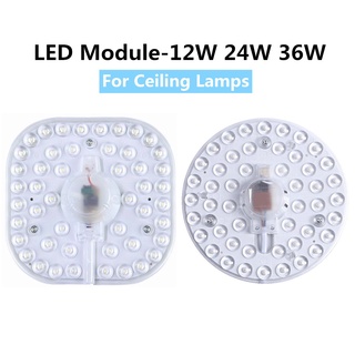 แผงแหวนไฟเพดาน LED 12W 18W 24W 36W ทรงสี่เหลี่ยม