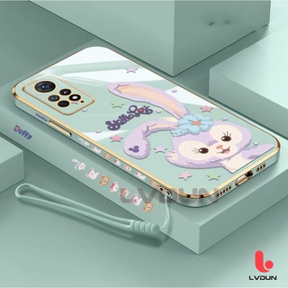เคส Redmi Note 11 Note 11S Note 11 Pro Note 10 10 Pro Note 9 Note 9 Pro 9S Note 8 8Pro StellaLou Case with Lanyard Soft Case Silicone Electroplated Soft Case TZ1