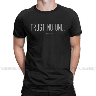 เสื้อยืดแขนสั้น ผ้าฝ้าย พิมพ์ลาย Trust No One X Files แฟชั่นสําหรับผู้ชาย 2022S-5XL