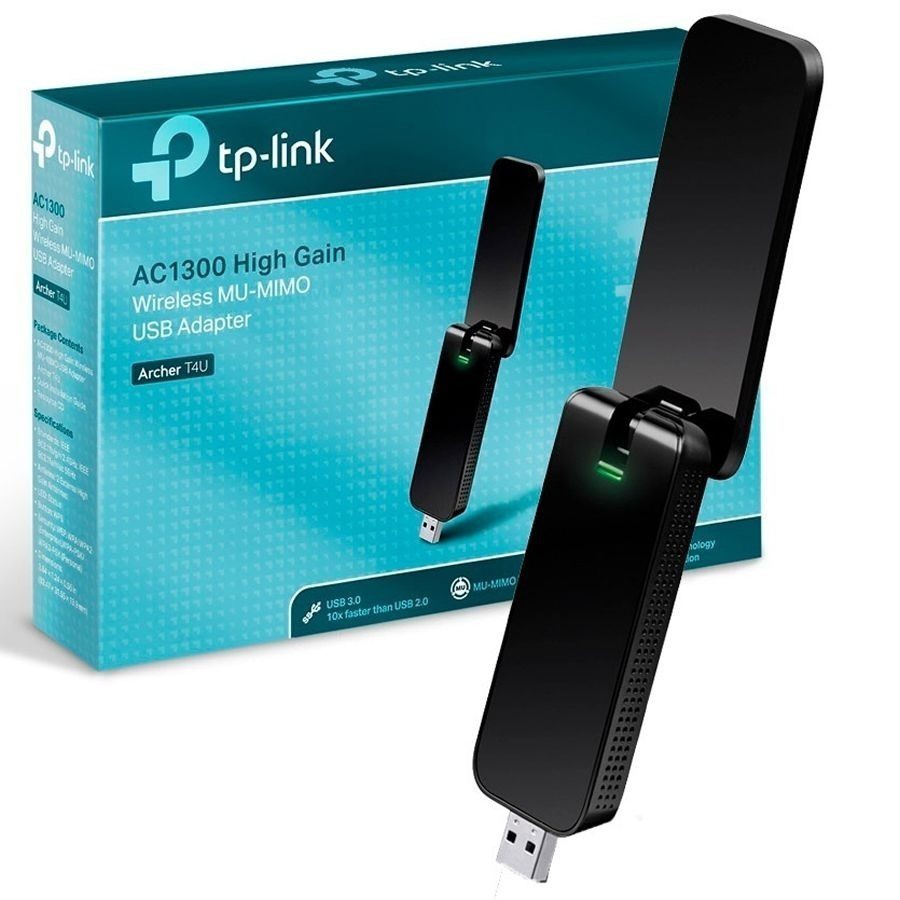 5GHz TP-Link (Archer T4U) AC1300 Dual Band USB Adapter Wireless ยูเอสบี