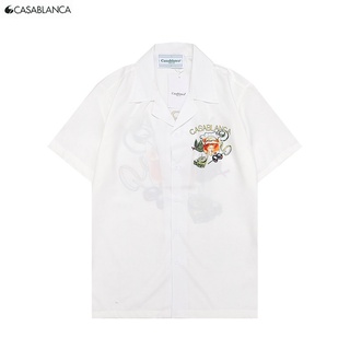 Casablanca เสื้อเชิ้ตแขนสั้นลําลอง แฟชั่น A8#