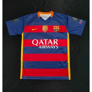 เสื้อกีฬาแขนสั้น ลายทีม Barcelona 2015