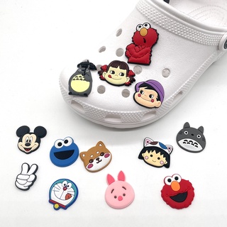 อุปกรณ์เสริมรองเท้าแตะ CROCS PVC ลายการ์ตูน เซซามีสตรีต 1 ชิ้นสําหรับตกแต่งรองเท้า Jibbitz