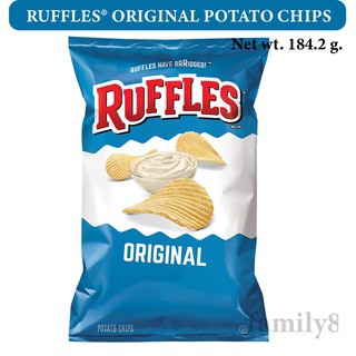 Ruffles Original 184.2 g😊 มันฝรั่งทอด รสดั้งเดิม ตรา รัฟเฟิล 184.2 กรัม 😊🔥 สินค้ามีจำนวนจำกัด!! 🔥 🔥🔥