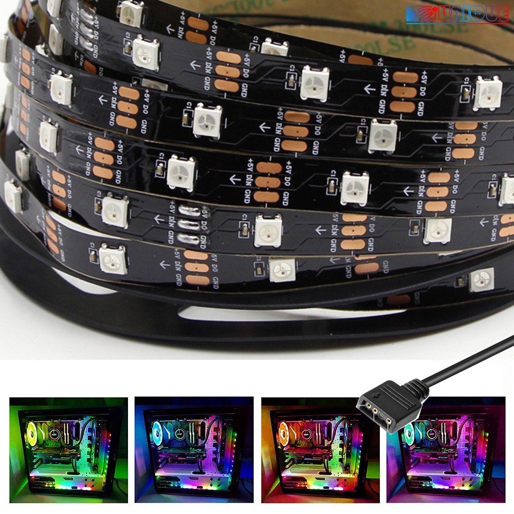PC Addressable RGB LED Strip Lights Aclorol LED Light Strip