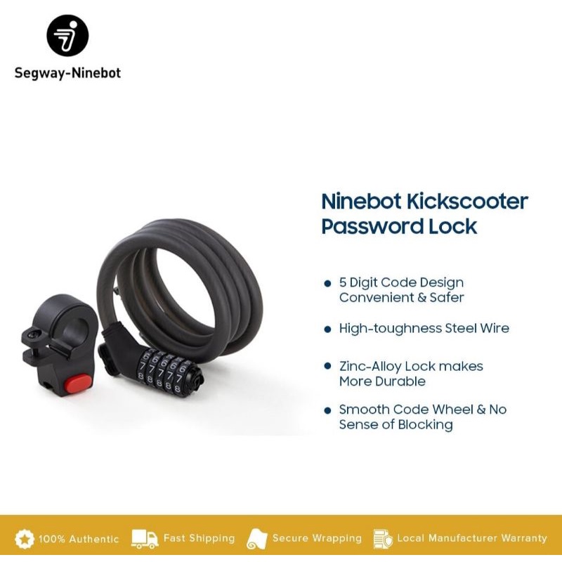 ล็อครหัสผ่าน Ninebot Segway สําหรับ KickScooter Original