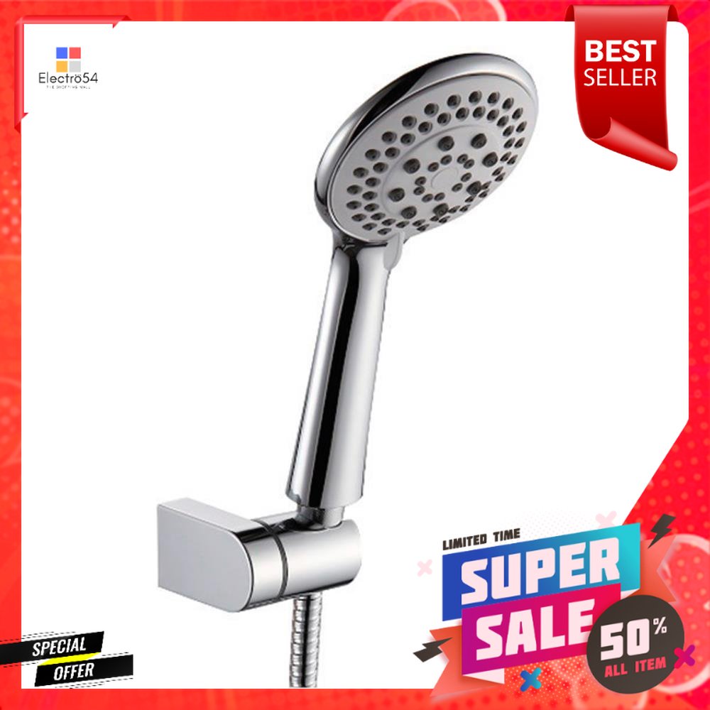 ชุดฝักบัวสายอ่อน 3 ระดับ RASLAND รุ่น KWS0421 สีโครมHAND SHOWER SET 3 -FUNCTION RASLAND KWS0421 CHRO