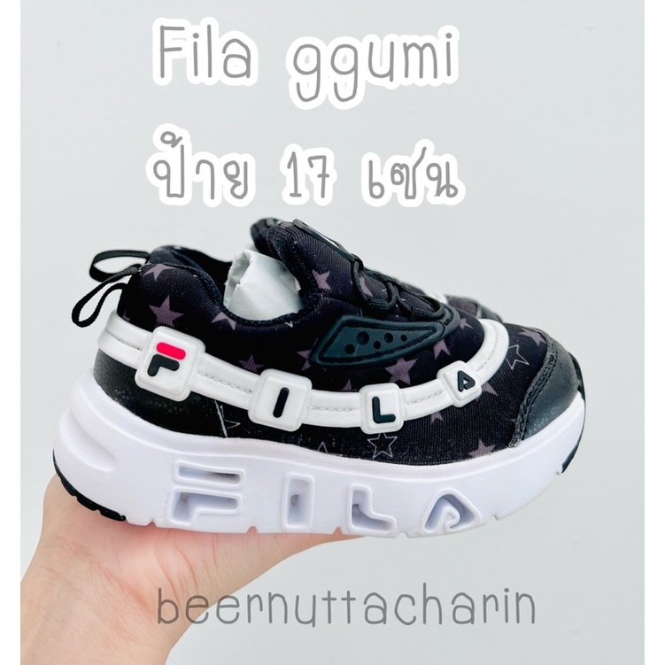 รองเท้าเด็ก Fila ggumi มีไฟ แบรนด์แท้ 💯% ป้าย 17 เซน งานหัวคัดเกรด