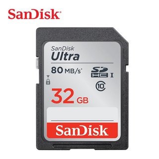 SANDISK การ์ดหน่วยความจํา SD Card 32GB SDHC C10 80mb / s USH-I สําหรับกล้อง Nikon