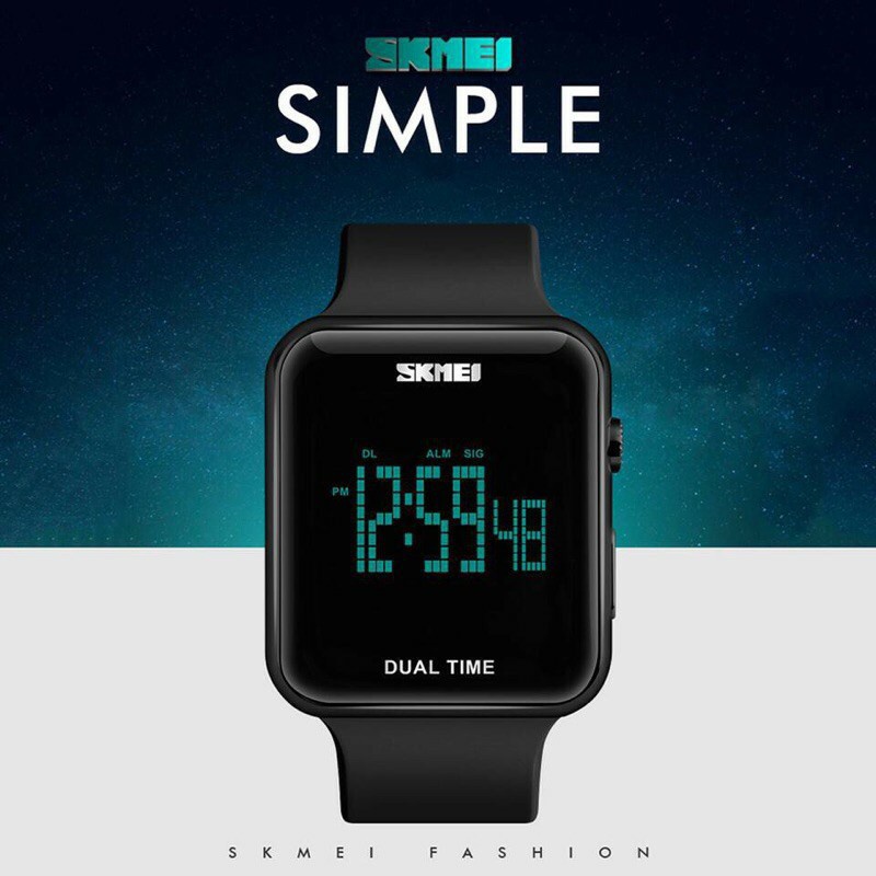 นาฬิกาคู่ Casio SKMEI 1271 นาฬิกาข้อมือ LED กันน้ำ ของแท้ 100%