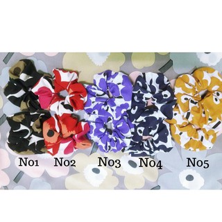 **พร้อมส่ง** Marimekko scrunchies เด็กใส่ได้ผู้ใหญ่ใส่ดี ยางรัดผมโดนัท  มารีเมโกะ  มี 5 สี