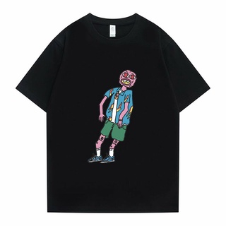 ผ้าฝ้ายแท้เสื้อยืดแขนสั้น พิมพ์ลาย Golf Wang Igor Tyler The Creator ทรงหลวม สวมใส่สบาย สําหรับผู้ชาย และผู้หญิงS-4XL