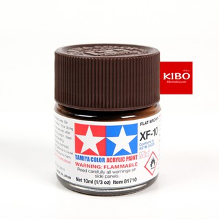 สีสูตรน้ำ TAMIYA XF-10 Flat Brown (10 Ml)