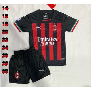 ชุดกีฬาเด็ก ทีมสโมสรเอซีมิลาน A.C. milan มาใหมา พร้อมส่ง