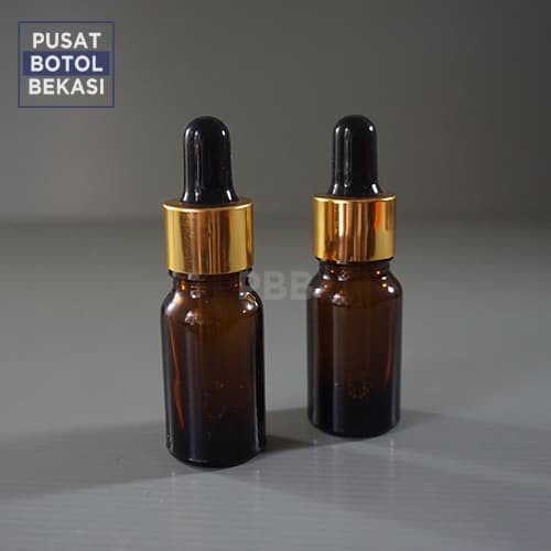 ขวด THICK PIPETTE 10ML - ยางสีดํา GOLD RING