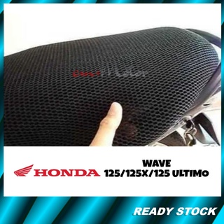 Cm+ มอเตอร์ HONDA Wave 125 / 125X / 125 Ultimo ผ้าคลุมเบาะนั่ง Net Sarung Kusyen 3D Jaring Motosikal ไซซ์ L