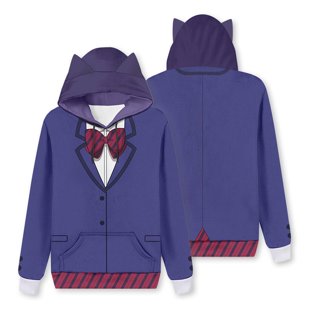 ฮู้ดี้ 3D พิมพ์เสื้อกันหนาว ในสต็อก สำหรับคอสเพลย์ Komi Cant Communicate