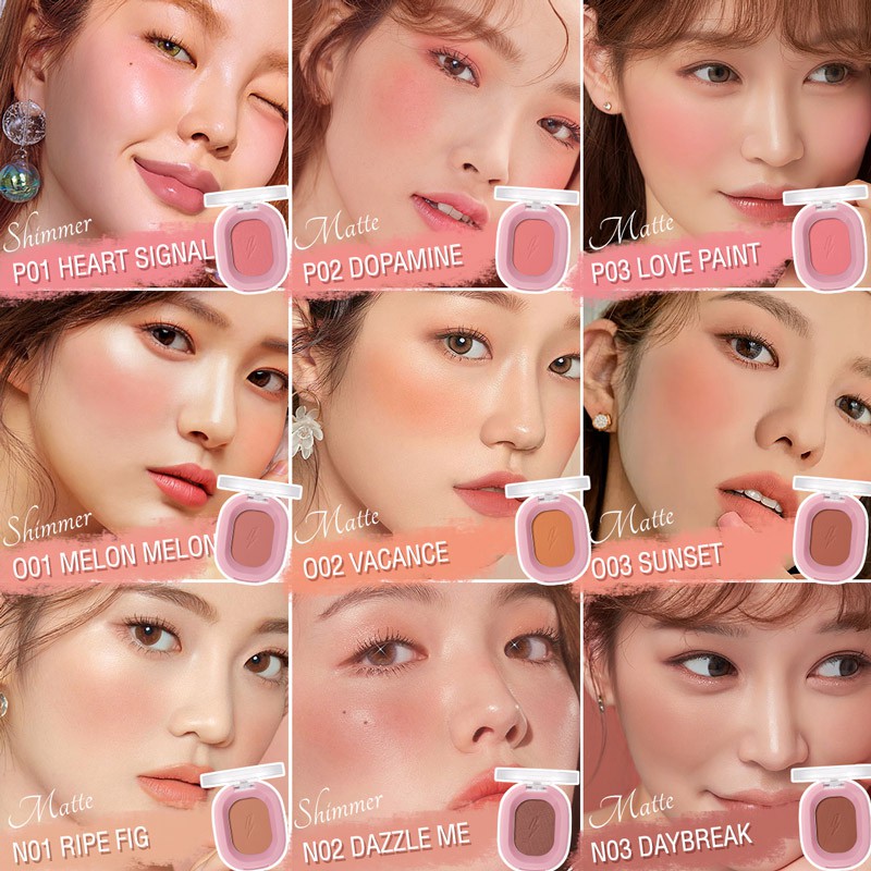 Focallure PinkFlash บลัชออน โทนสีธรรมชาติ 9 สี #7