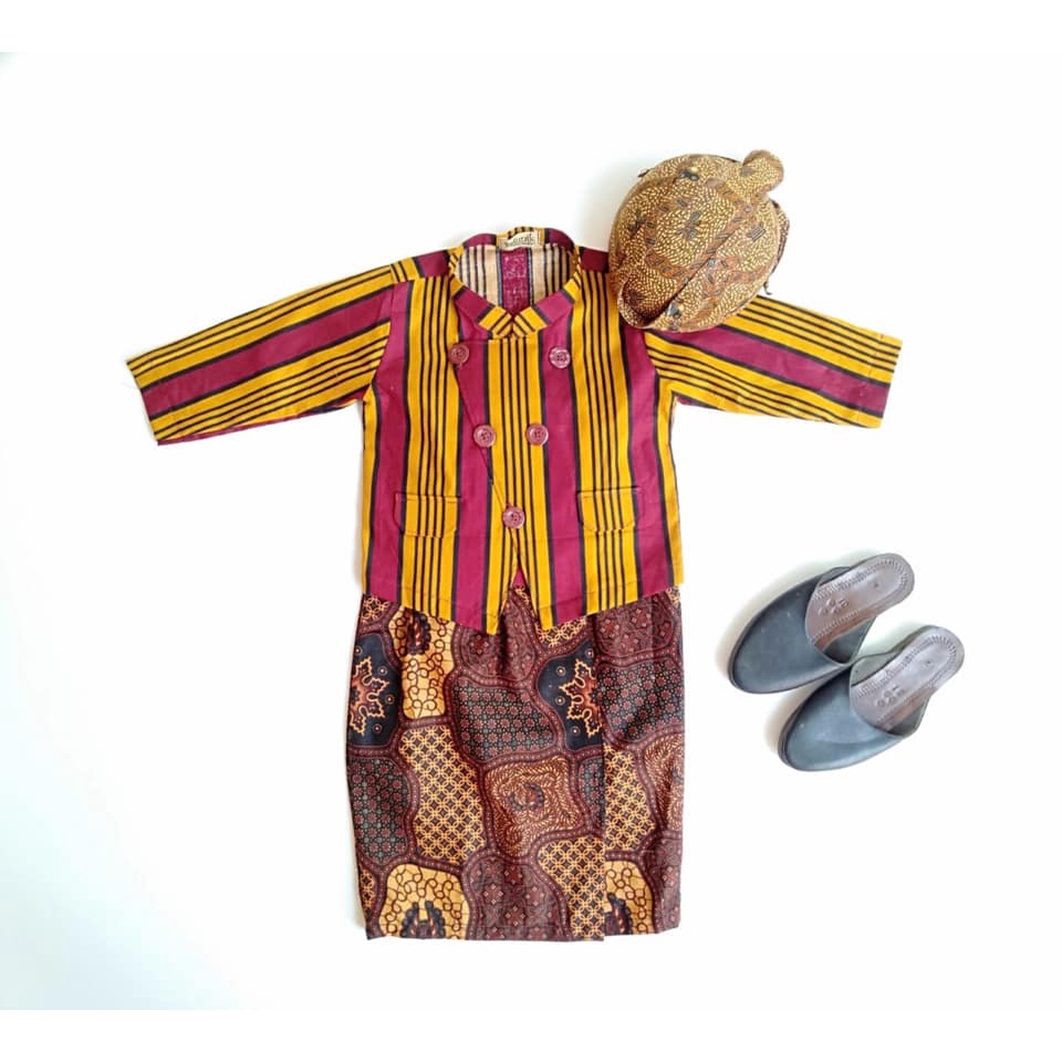 CHILDRENS STRIPE BESKAP/CHILDRENS TRADITIONAL CLOTHES/JAVAL CLOTHES/PHOTOS/เสื้อผ้าเด็กขนาด 0-10S